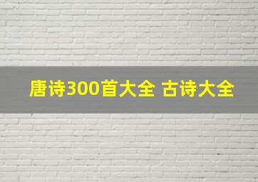 唐诗300首大全 古诗大全